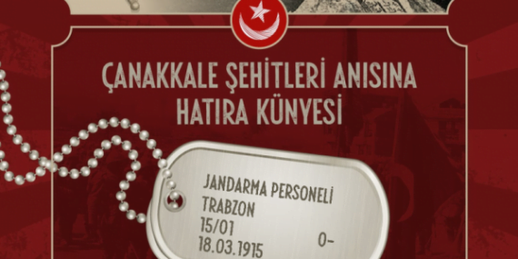 Çanakkale Hatıra Künyesi Alma