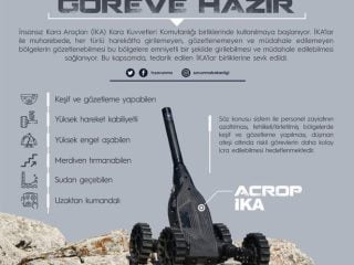 ACROB Atılabilir Mini Keşif ve Gözetleme Robotu 6 ACROP İKA