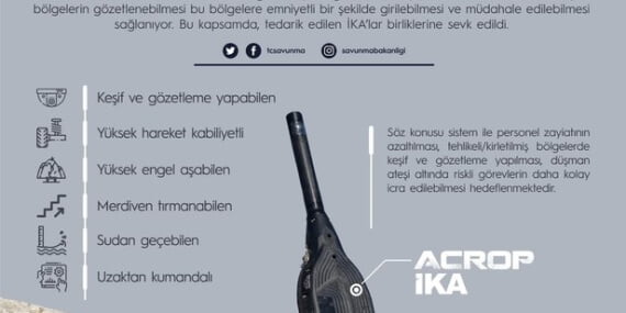 ACROB Atılabilir Mini Keşif ve Gözetleme Robotu