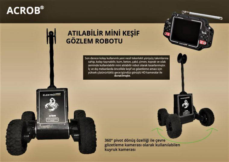 ACROB Atılabilir Mini Keşif ve Gözetleme Robotu 8 ACROP