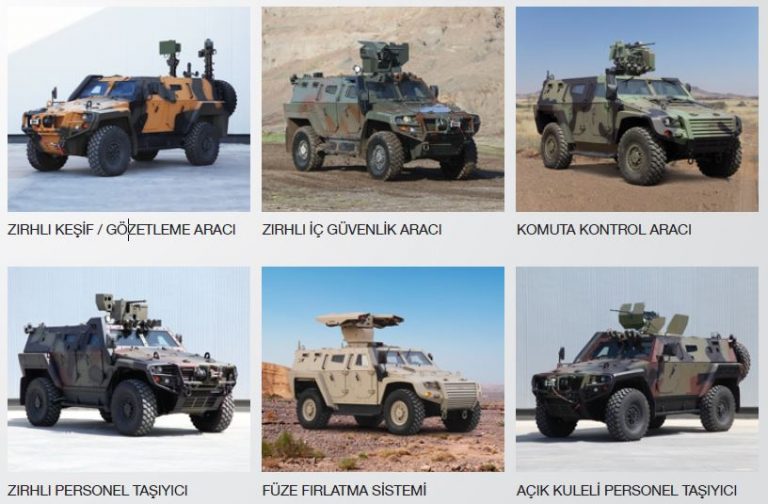 COBRA II 4×4 TAKTİK TEKERLEKLİ ZIRHLI ARAÇ 4 Cobra II Çeşitleri