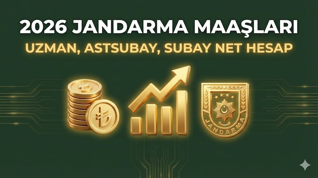 2026 Jandarma Maaşları: Uzman Çavuş, Astsubay ve Subay Zamlı Maaş Tablosu 3 2026 Jandarma Maaşları